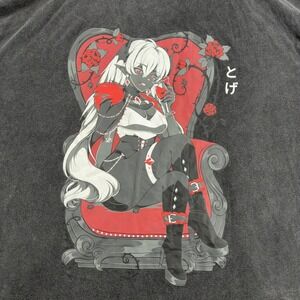 GamerSupps Rose Buds Shirt Mens 5XL Gray Gothic Vampire Graphic Blood Sucker